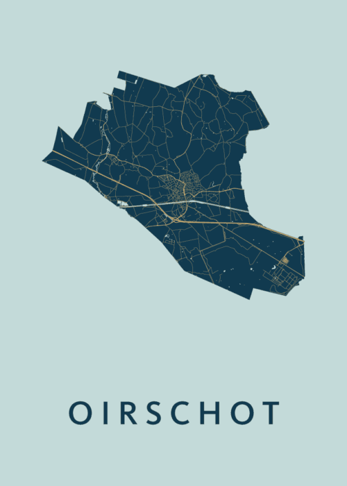 Oirschot Prussian Stadskaart Poster Kopen