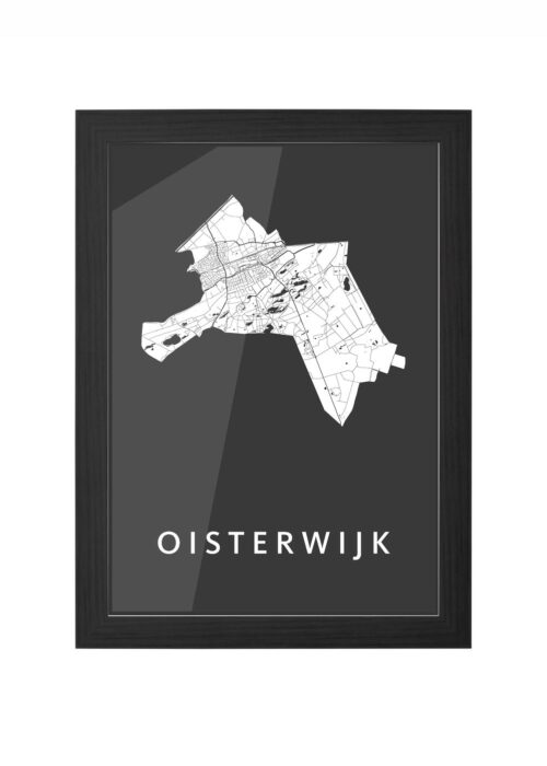 Oisterwijk Black Ingelijst in Zwart lijst Kopen | Kunst in Kaart