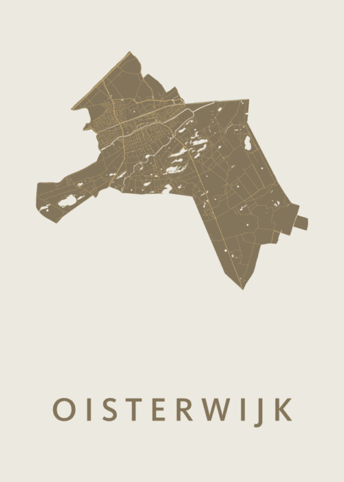 Oisterwijk Stadskaart - Gold