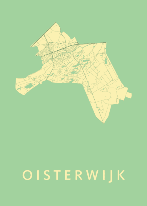 Oisterwijk Spring Stadskaart Poster Kopen