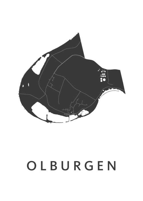 Olburgen Stadskaart Poster Kopen
