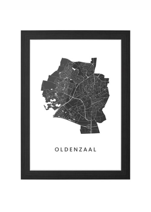 Oldenzaal White Ingelijst in Zwart lijst Kopen | Kunst in Kaart