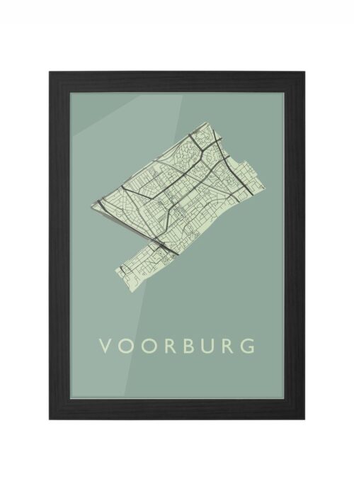 Voorburg Olive Ingelijst in Zwart lijst Kopen | Kunst in Kaart