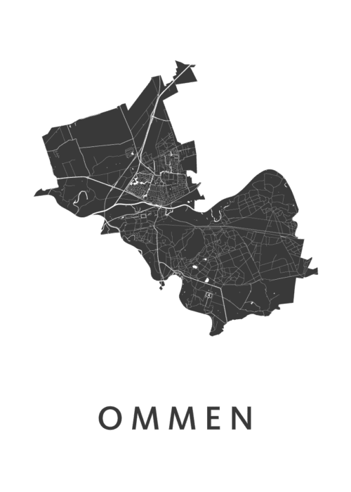Ommen Stadskaart Poster Kopen