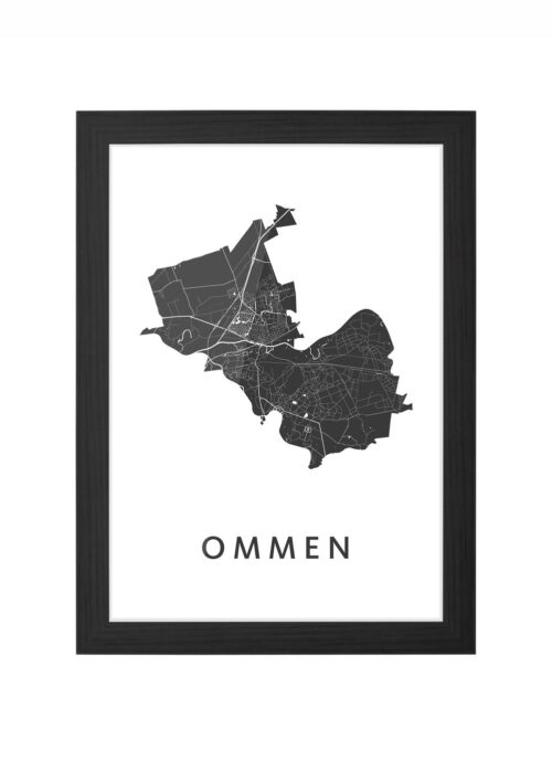 Ommen Ingelijst in Zwart lijst Kopen | Kunst in Kaart