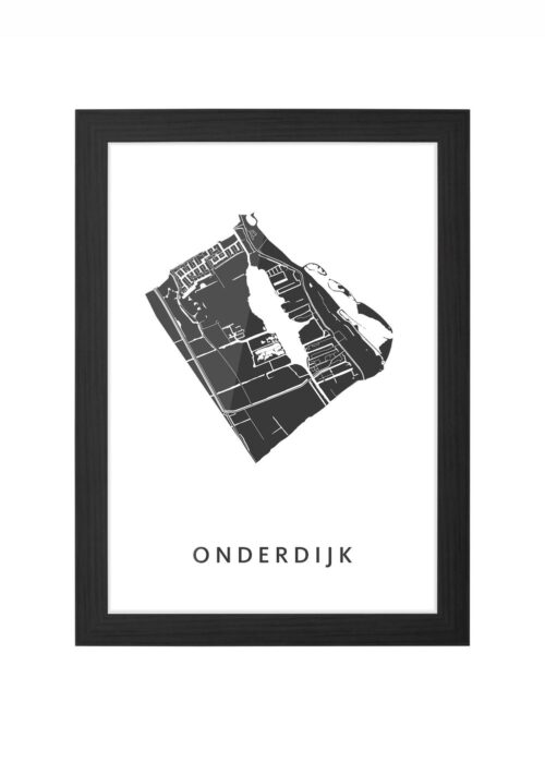 Onderdijk Ingelijst in Zwart lijst Kopen | Kunst in Kaart