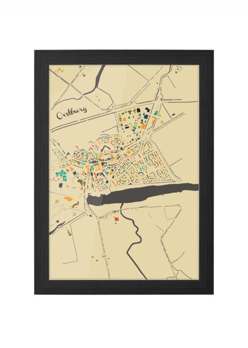Oostburg Ingelijst in Zwart lijst Kopen | Kunst in Kaart