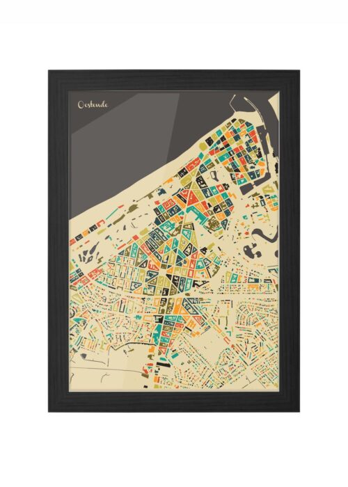 Oostende Ingelijst in Zwart lijst Kopen | Kunst in Kaart