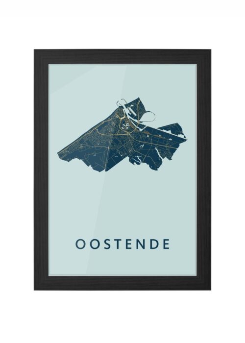 Oostende Prussian Ingelijst in Zwart lijst Kopen | Kunst in Kaart