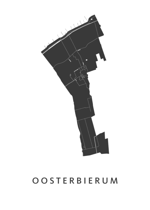 Oosterbierum Stadskaart Poster Kopen