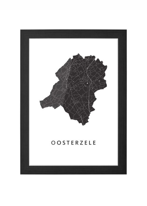 Oosterzele White Ingelijst in Zwart lijst Kopen | Kunst in Kaart