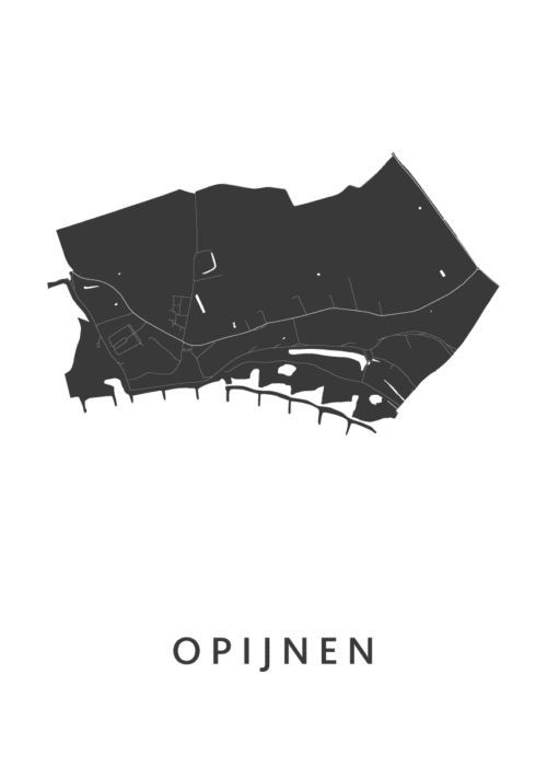 Opijnen Stadskaart Poster Kopen