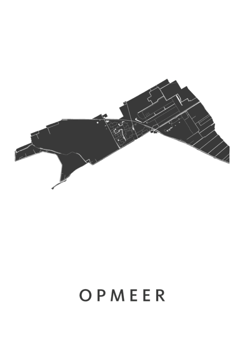Opmeer Stadskaart Poster Kopen
