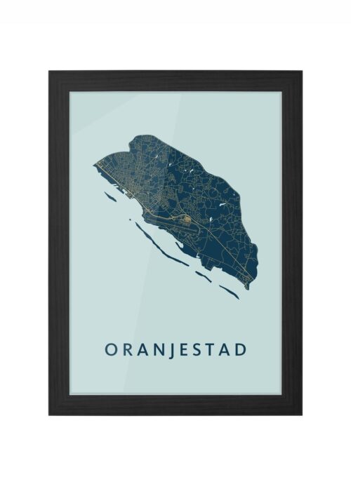 Oranjestad Prussian Ingelijst in Zwart lijst Kopen | Kunst in Kaart