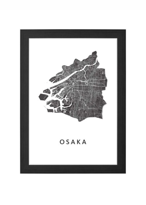 Osaka Ingelijst in Zwart lijst Kopen | Kunst in Kaart