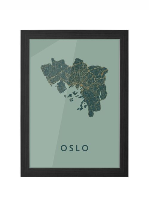 Oslo Amazon Ingelijst in Zwart lijst Kopen | Kunst in Kaart