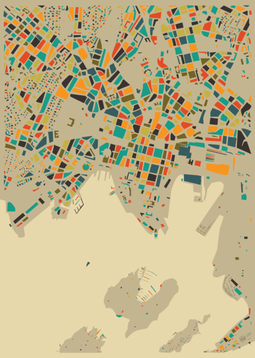 Oslo Stadskaart Poster Kopen
