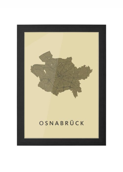 Osnabrück GoldenRod Stadskaart Poster Kopen