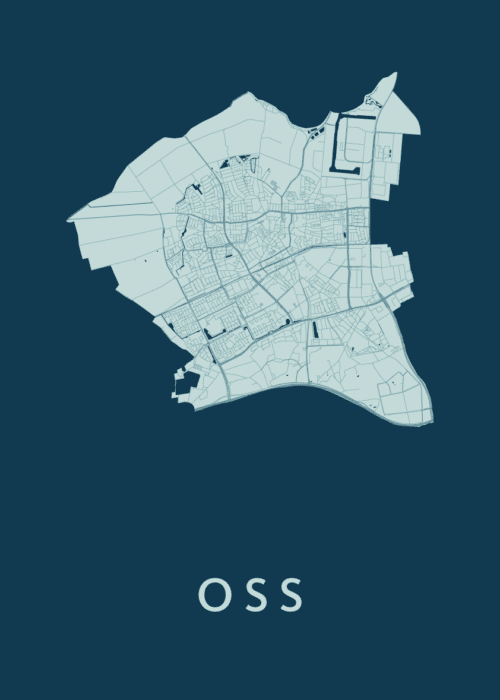 Oss Feldgrau Stadskaart Poster Kopen