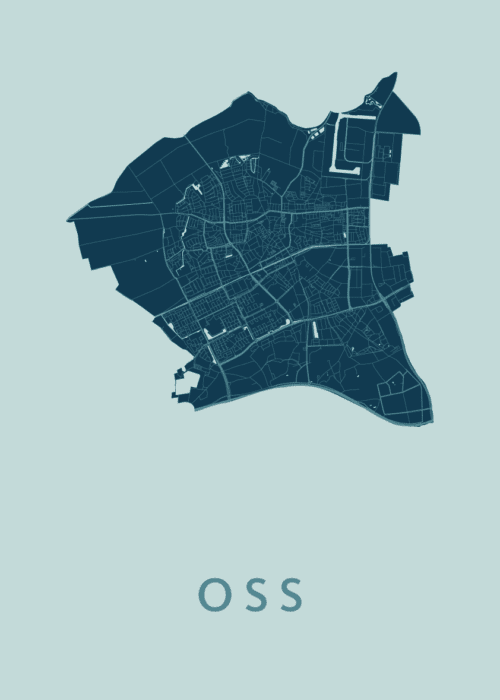 Oss Mint Stadskaart Poster Kopen