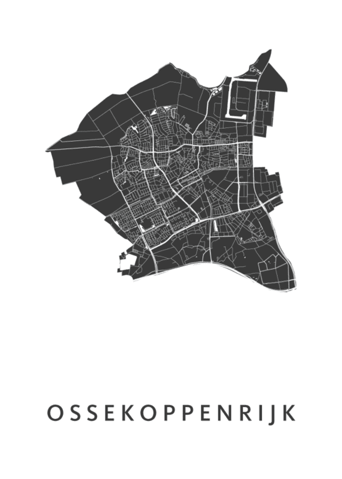 Ossekoppenrijk Carnaval Stadskaart Poster Kopen