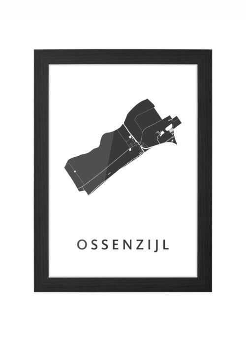 Ossenzijl Ingelijst in Zwart lijst Kopen | Kunst in Kaart