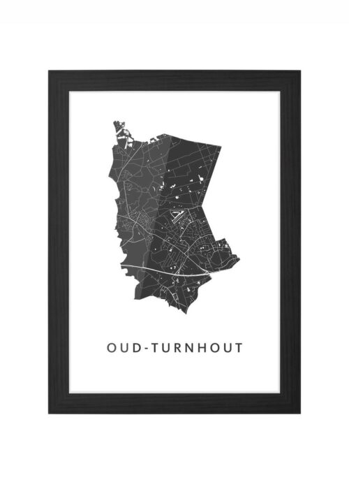 Oud-Turnhout Ingelijst in Zwart lijst Kopen | Kunst in Kaart