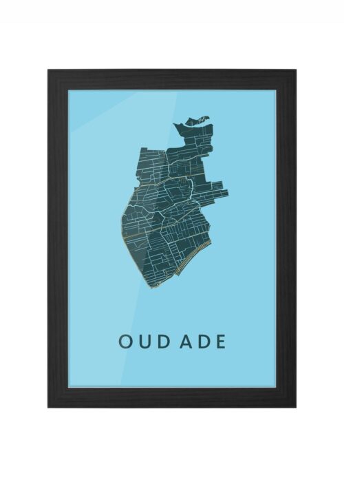 Oud Ade Azure Ingelijst in Zwart lijst Kopen | Kunst in Kaart