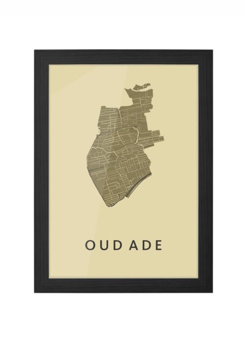 Oud Ade GoldenRod Ingelijst in Zwart lijst Kopen | Kunst in Kaart