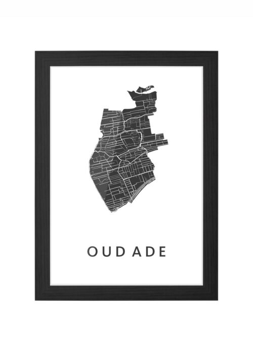 Oud Ade White Ingelijst in Zwart lijst Kopen | Kunst in Kaart