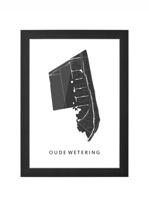 Oude Wetering Ingelijst in Zwart lijst Kopen | Kunst in Kaart