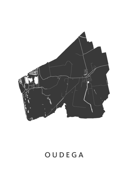 Oudega Stadskaart Poster Kopen