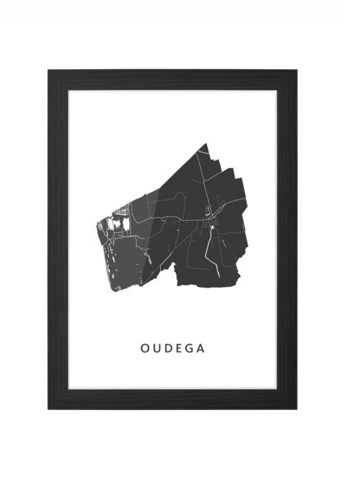 Oudega Ingelijst in Zwart lijst Kopen | Kunst in Kaart