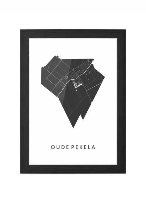 Oude Pekela Ingelijst in Zwart lijst Kopen | Kunst in Kaart