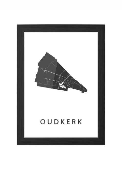 Oudkerk Ingelijst in Zwart lijst Kopen | Kunst in Kaart