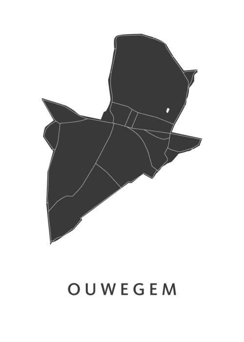 Ouwegem Stadskaart Poster Kopen