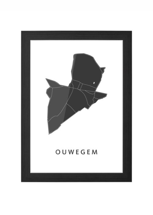 Ouwegem Ingelijst in Zwart lijst Kopen | Kunst in Kaart