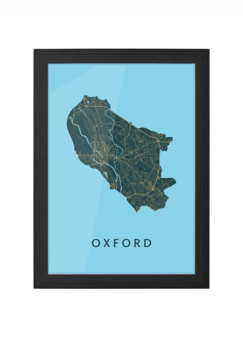 Oxford Azure Ingelijst in Zwart lijst Kopen | Kunst in Kaart