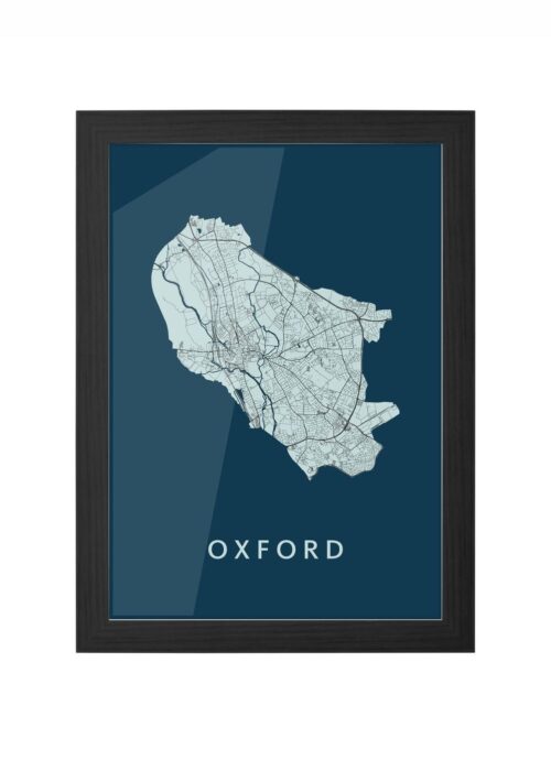 Oxford Navy Ingelijst in Zwart lijst Kopen | Kunst in Kaart