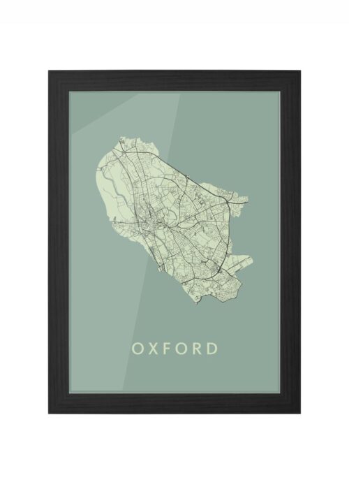 Oxford Olive Ingelijst in Zwart lijst Kopen | Kunst in Kaart