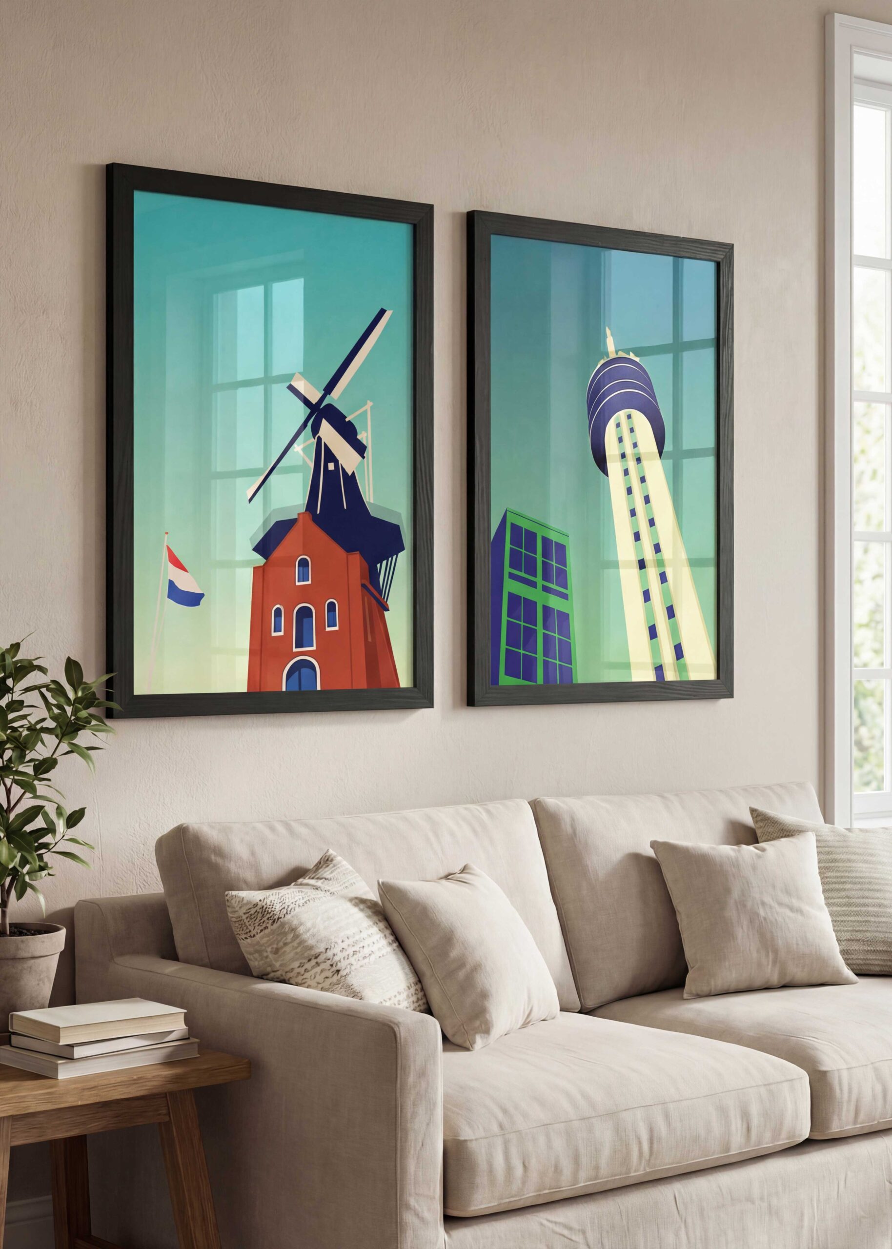 PTT Toren Molen de Adriaan - Haarlem Poster