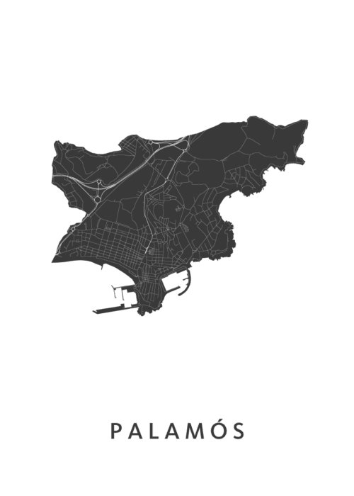Palamós Stadskaart Poster Kopen