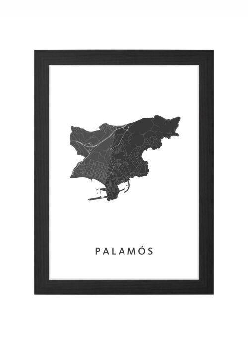 Palamós Ingelijst in Zwart lijst Kopen | Kunst in Kaart