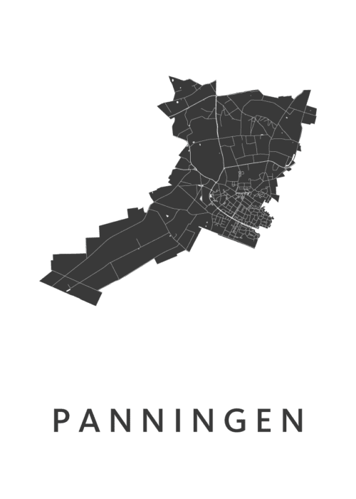 Panningen Stadskaart Poster Kopen