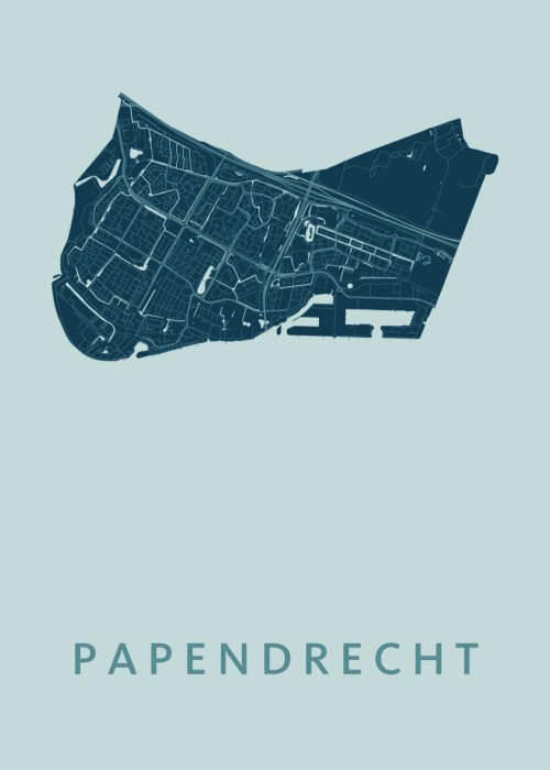 Papendrecht Mint Stadskaart Poster Kopen