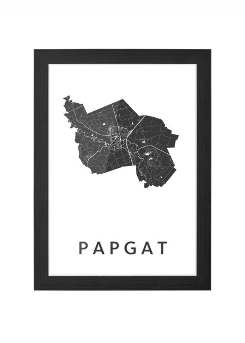 Papgat Carnaval Ingelijst in Zwart lijst Kopen | Kunst in Kaart