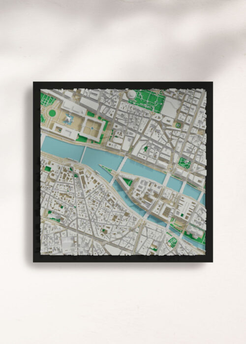 Parijs 3D stadskaart