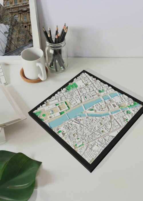 Parijs 3D stadskaart
