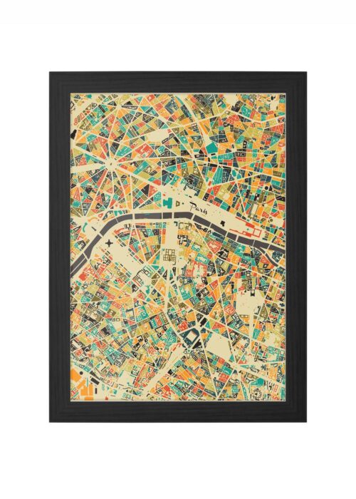 Parijs Ingelijst in Zwart lijst Kopen | Kunst in Kaart