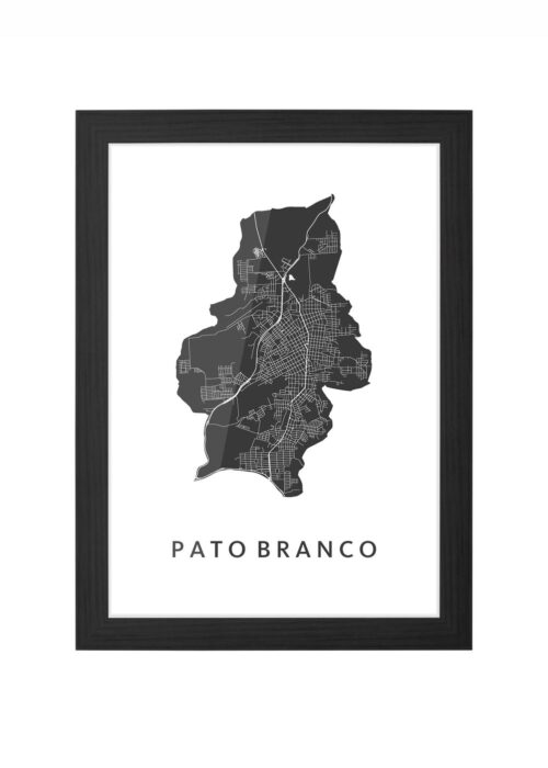 Pato Branco White Ingelijst in Zwart lijst Kopen | Kunst in Kaart